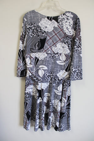 NEW Rekucci Black Floral Dress | 16