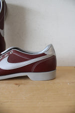 Vintage 1980s Nike Maroon Bowling Shoes | Size 7.5