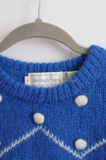 The Eagle's Eye Vintage Blue Polar Bear Mohair Blend Sweater | M