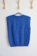 The Eagle's Eye Vintage Blue Polar Bear Mohair Blend Sweater | M