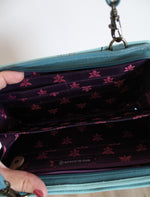 Anuschka Jardin Bleu Floral Crossbody Wallet