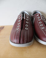 Vintage 1980s Nike Maroon Bowling Shoes | Size 7.5