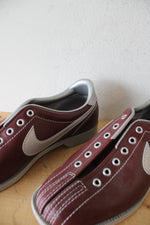 Vintage 1980s Nike Maroon Bowling Shoes | Size 7.5