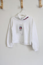 NEW NFL Team Apparel Redskins Embroidered White Mock Neck Shirt | Youth XS (4/5)