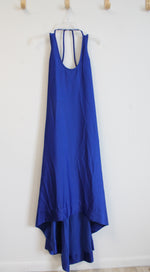NEW BCBG Maxazria Cobalt Blue Satin High/Low Dress | 0