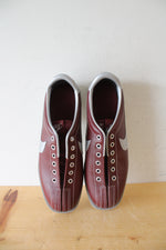 Vintage 1980s Nike Maroon Bowling Shoes | Size 7.5