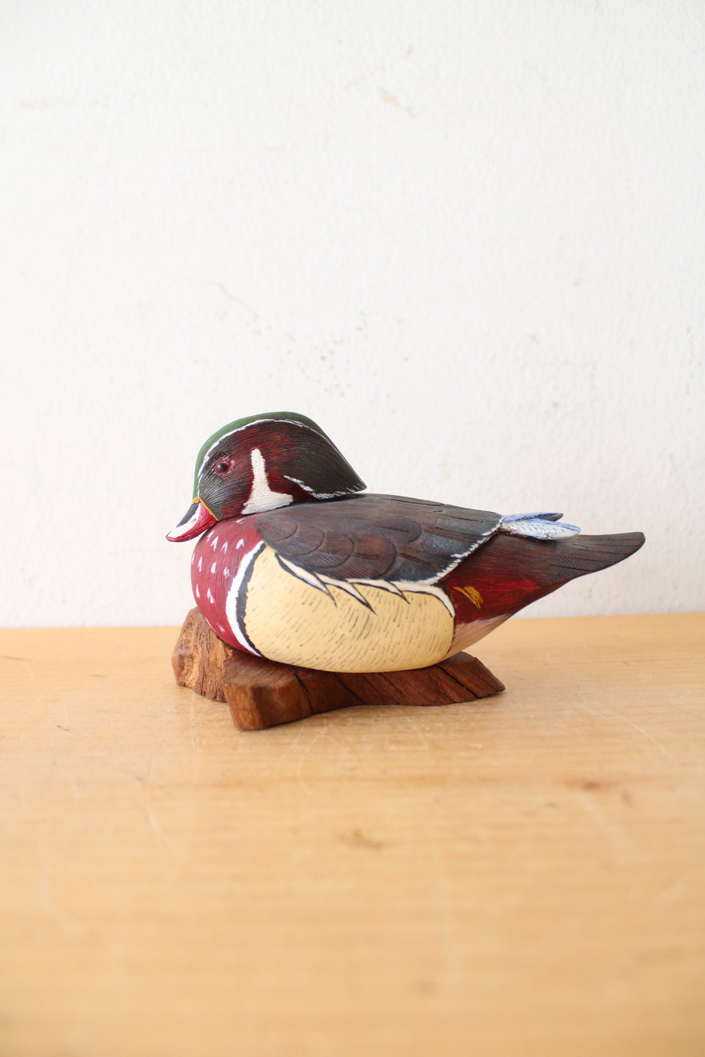 Bill Hickson Hand Painted Wooden Duck