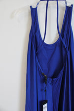 NEW BCBG Maxazria Cobalt Blue Satin High/Low Dress | 0
