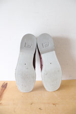 Vintage 1980s Nike Maroon Bowling Shoes | Size 7.5