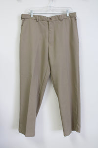 Haggar Tan Dress Pant | 34X29