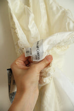 NEW Jessica McClintock Vintage Ivory Bridal Halter Neck Beaded Dress | 10