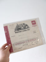 Seatrain Lines Inc. Stock Certificate