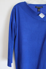 NEW Cable & Gauge Blue Sweater Top | L