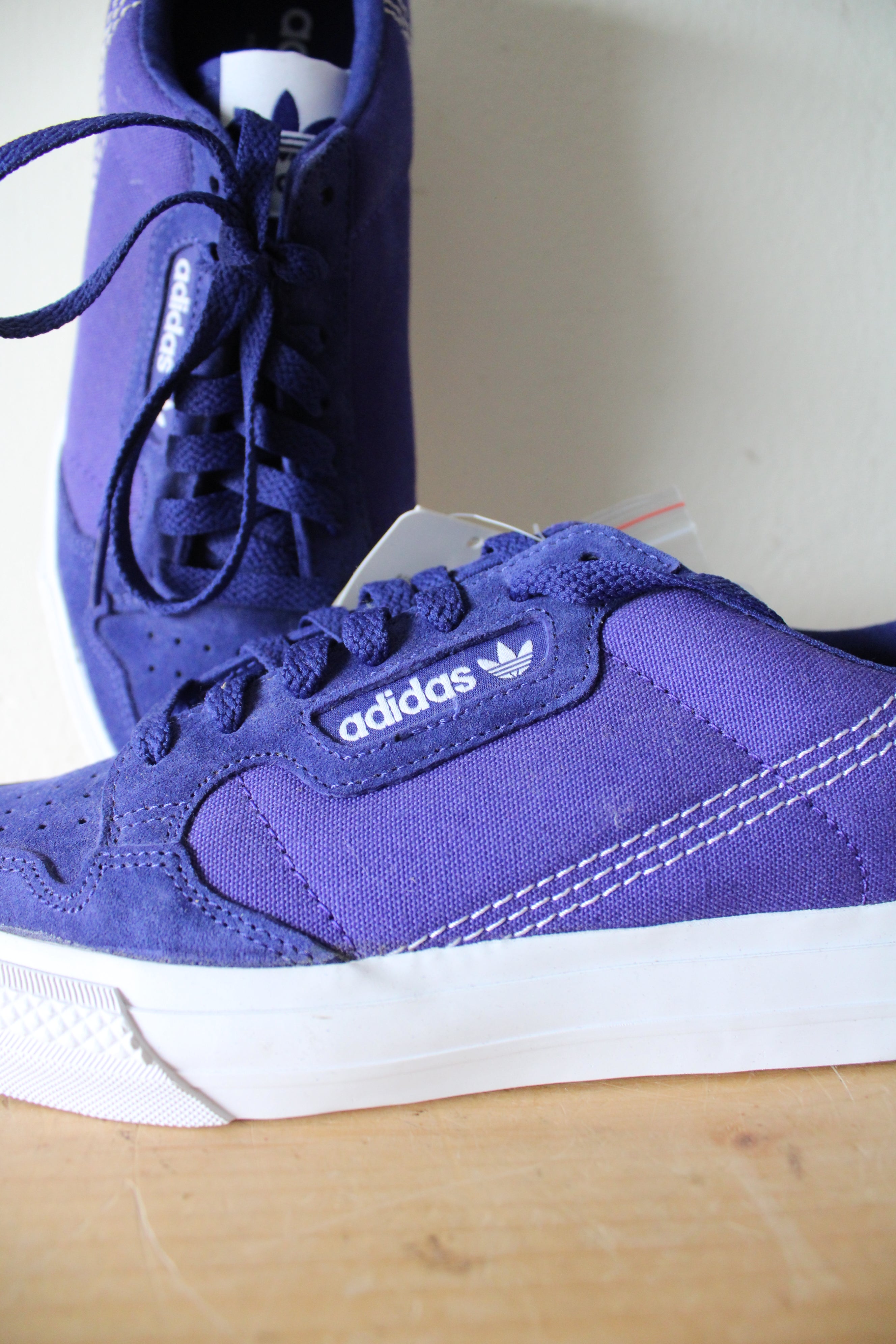 NEW Adidas Continental Vulc Real Purple Originals Sneakers | Size 7
