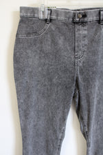 NEW Time And Tru High Rise Stretch Fitted Gray Wash Jegging | XL (16/18)