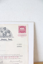 Seatrain Lines Inc. Stock Certificate