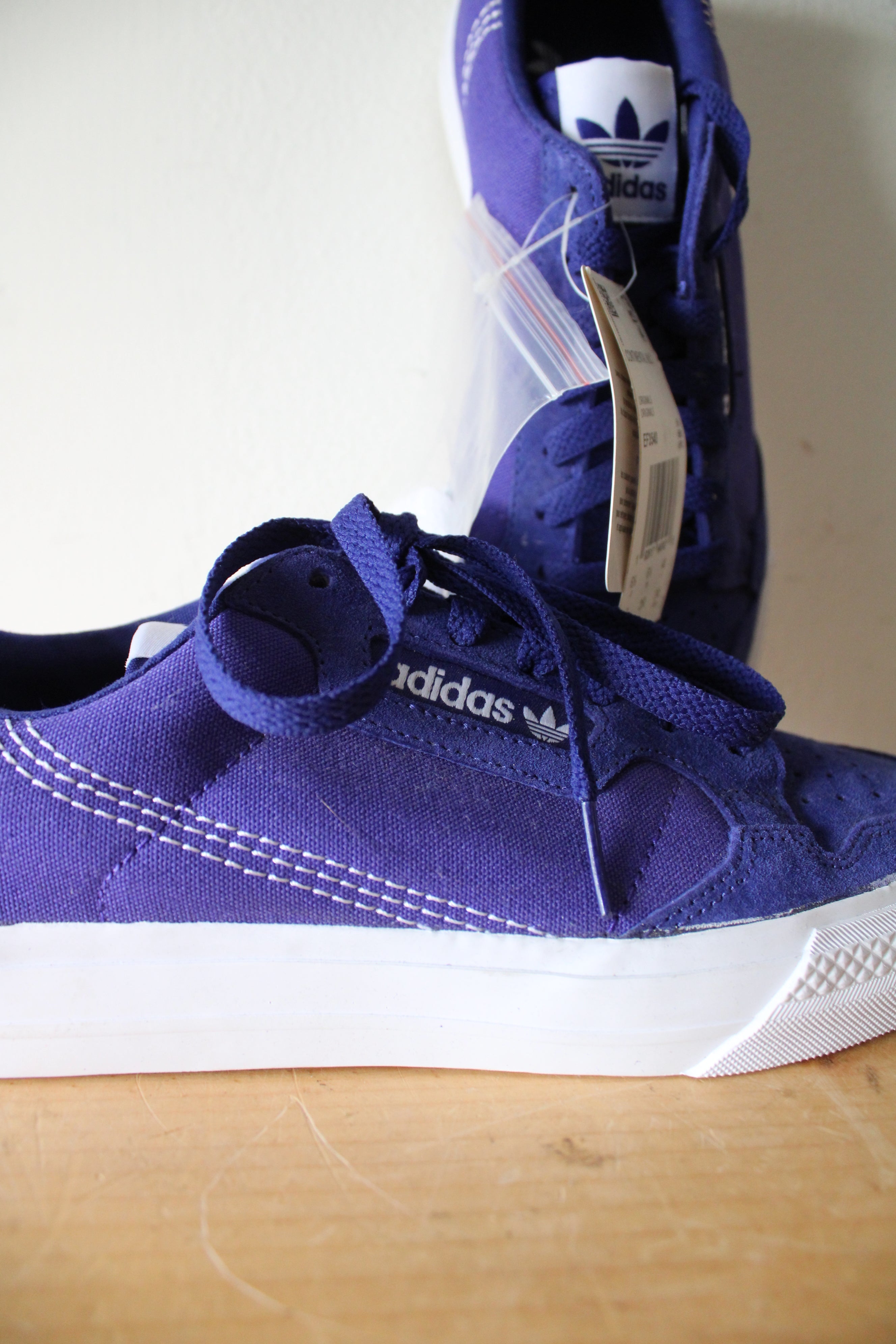 NEW Adidas Continental Vulc Real Purple Originals Sneakers | Size 7