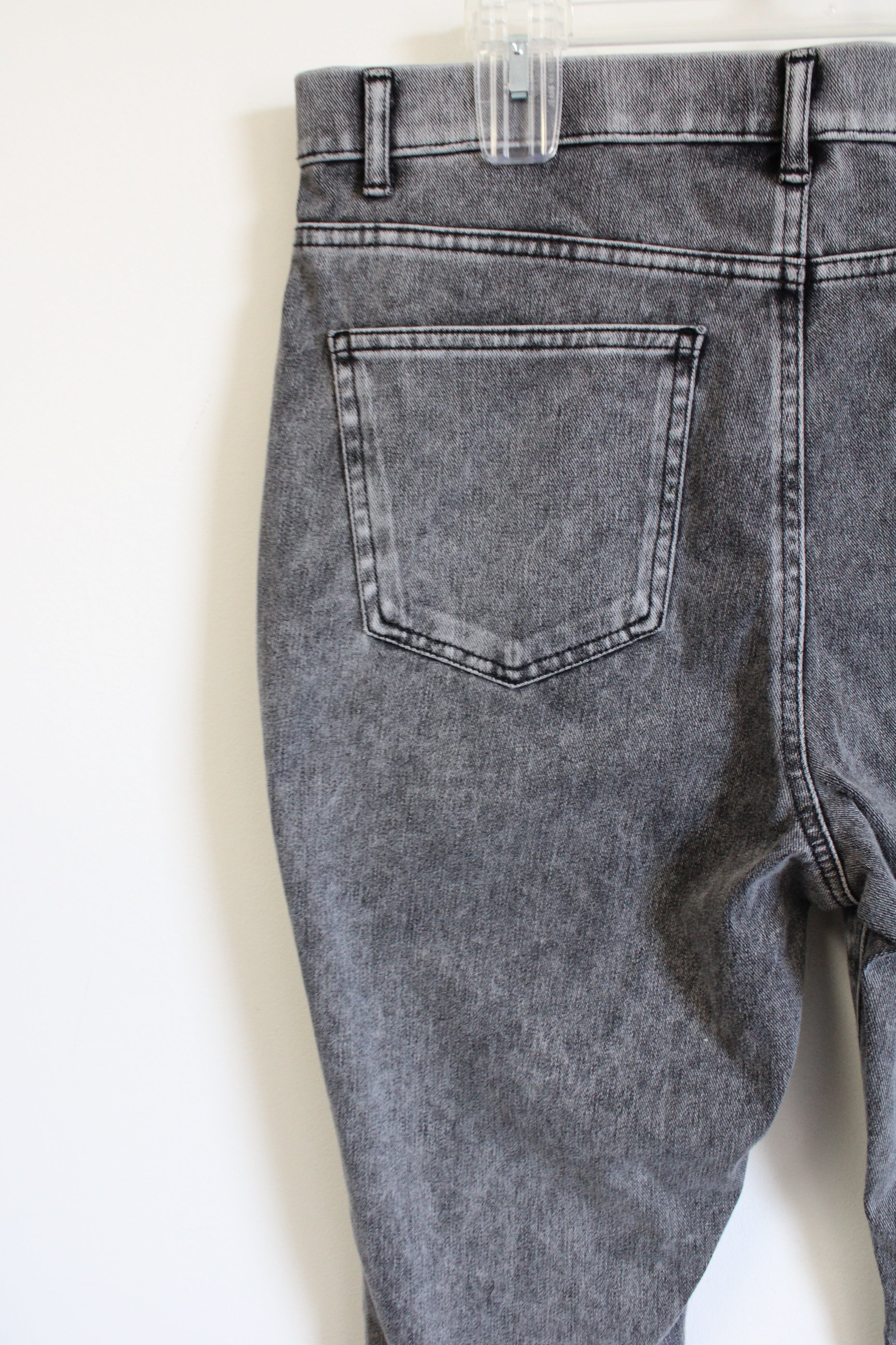 NEW Time And Tru High Rise Stretch Fitted Gray Wash Jegging | XL (16/18)