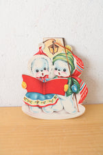 Vintage Carolers Christmas Card Ornament