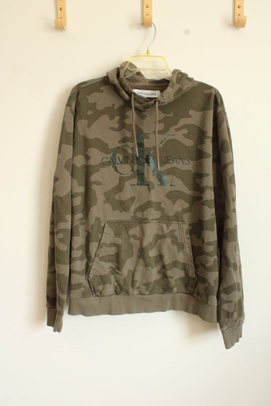 Calvin Klein Jeans Camouflage Hoodie | XL
