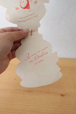 Vintage Carolers Christmas Card Ornament