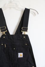 Carhartt Relaxed Fit Black Bib Overalls | 30X30