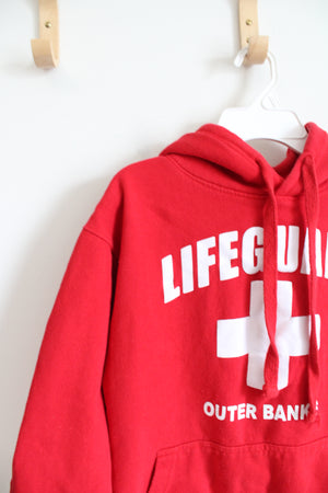 Lifeguard Outer Banks Red Hoodie | S