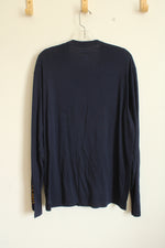 Polo Ralph Lauren Navy Blue Long Sleeve Shirt | Medium
