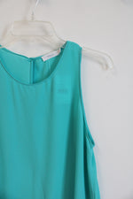 NEW Lush Teal Sheer Tank Top | M