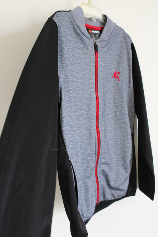 AND1 Gray & Black Zip Up Lightweight Jacket | Youth M (8)