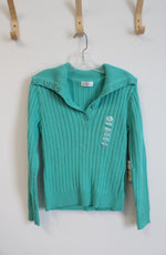 NEW Studio Works Teal Knit Sweater | M