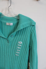 NEW Studio Works Teal Knit Sweater | M