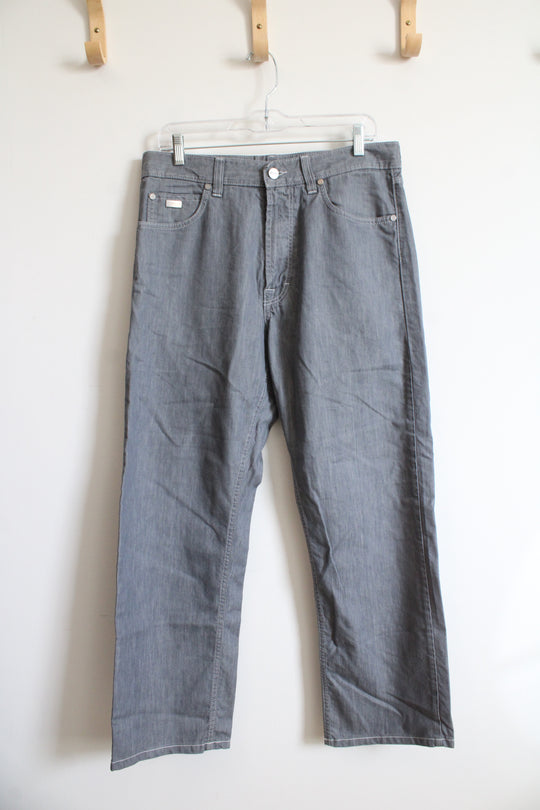Hugo Boss Silk Denim Gray Wash Pants | 34X30