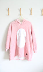Catalonia Fuzzy Pink Unicorn Oversized Hoodie Blanket