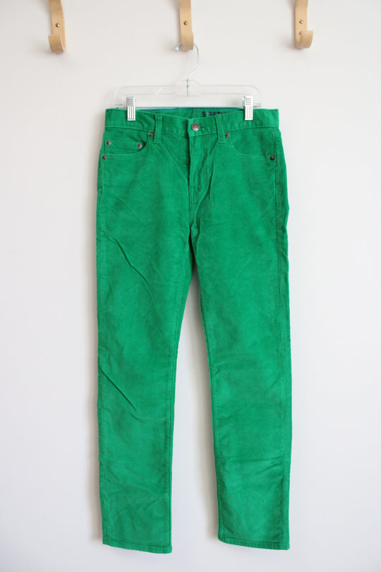 NEW Crewcuts Kelly Green Corduroy Pants | Youth 12