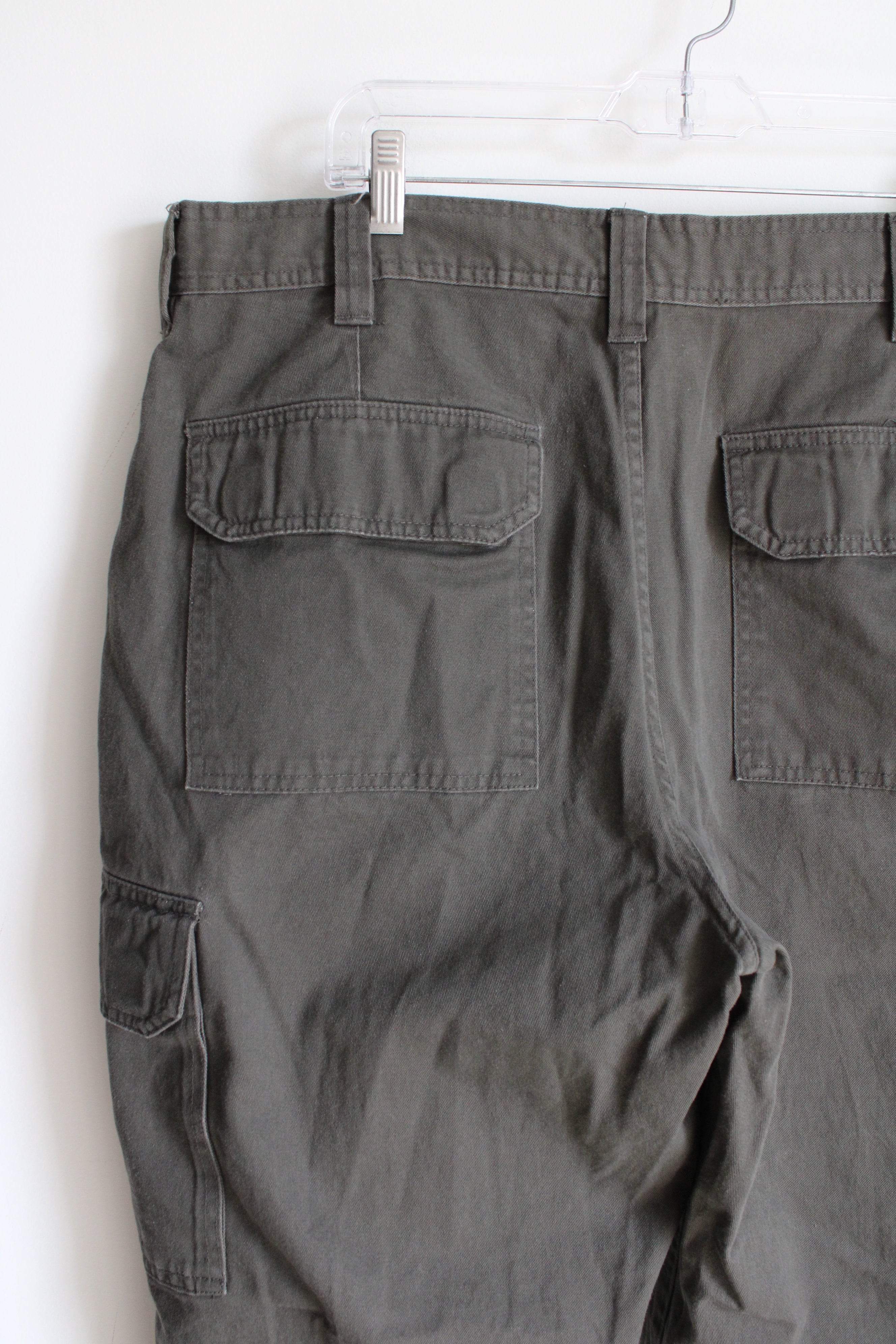 Basic Editions Green Khaki Cargo Pants | 40X30