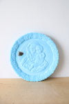 Vintage Fenton 1972 Blue Satin Mother's Day Decorative Plate