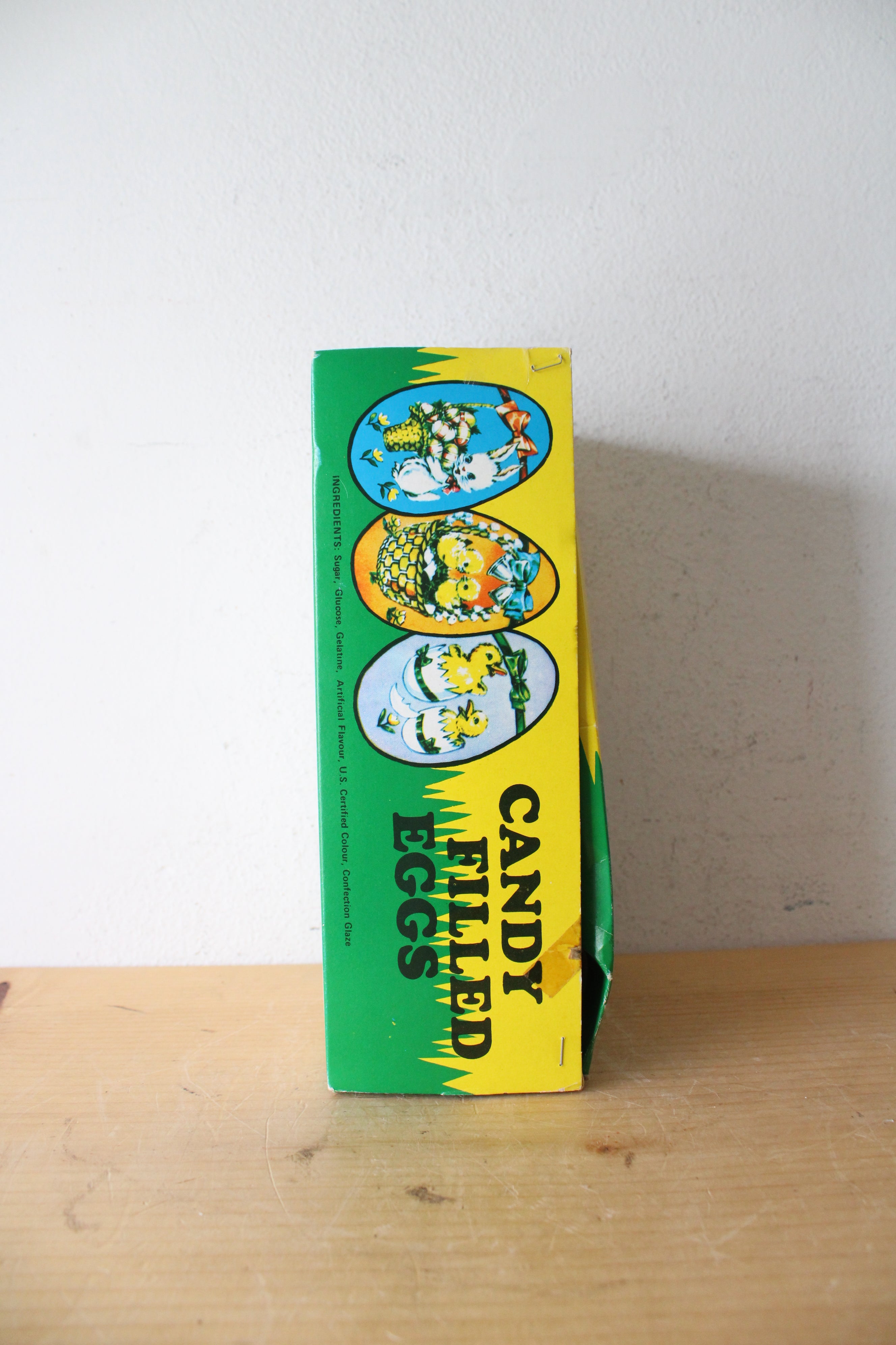 Vintage Decorative Tin Candy Filled Eggs