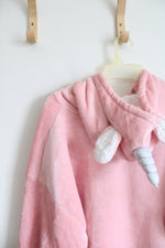 Catalonia Fuzzy Pink Unicorn Oversized Hoodie Blanket