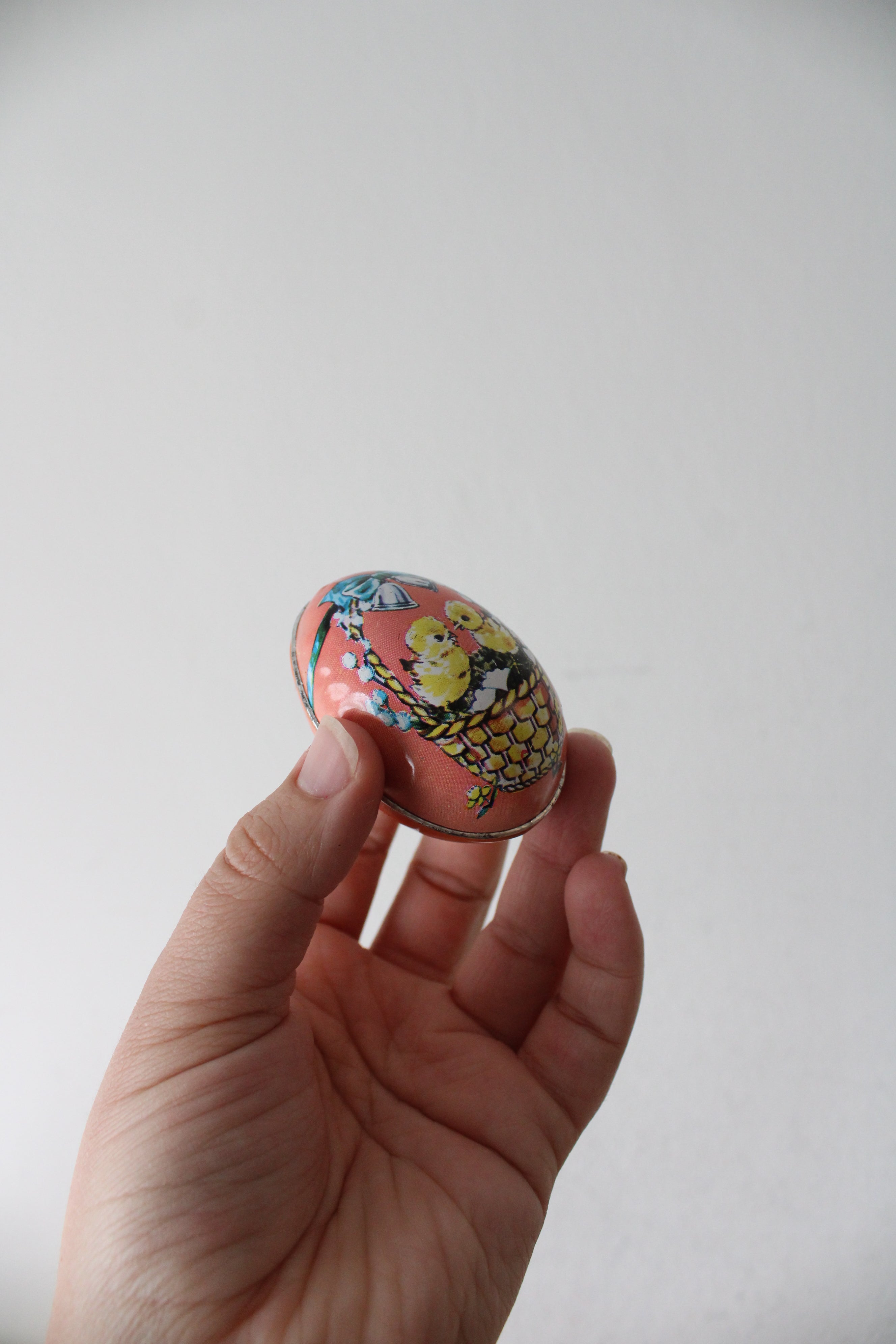 Vintage Decorative Tin Candy Filled Eggs