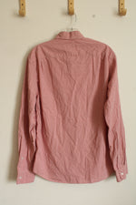 NEW J. Crew Red and White Plaid Button Down Long Sleeve Shirt | M