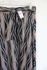 NEW Ann Taylor Black Brown White Patterned Skirt | 6