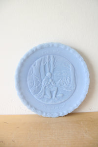 Fenton Blue Bicentennial "In God We Trust" Decorative Plate