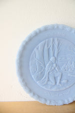 Fenton Blue Bicentennial "In God We Trust" Decorative Plate