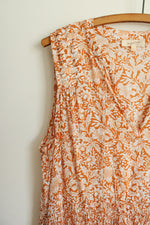 Mystree Orange Floral Tiered Dress | S