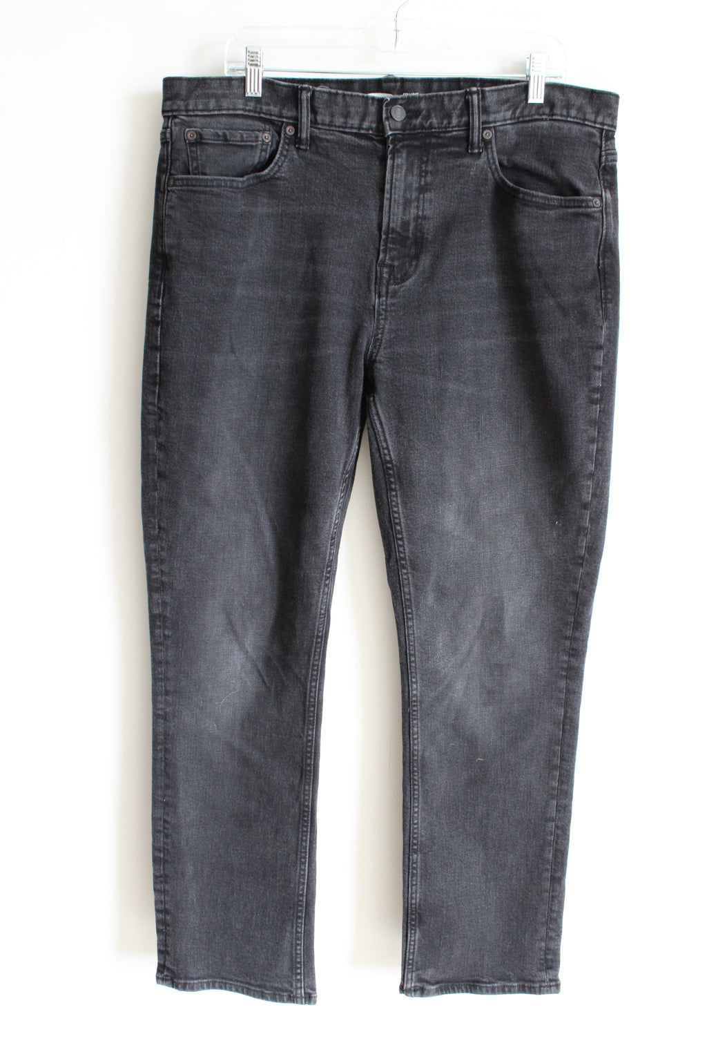Old Navy Straight Fit Black Denim Built-In Tough Jeans | 36X32