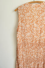 Mystree Orange Floral Tiered Dress | S