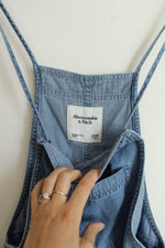 Abercrombie & Fitch Chambray OVerall Shorts | XXSP