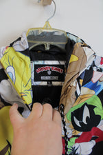 Members Only X Looney Tunes Hooded Windbreaker Jacket | XL