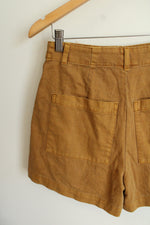 Universal Threads Mustard Yellow Cotton High Waisted Shorts | 2